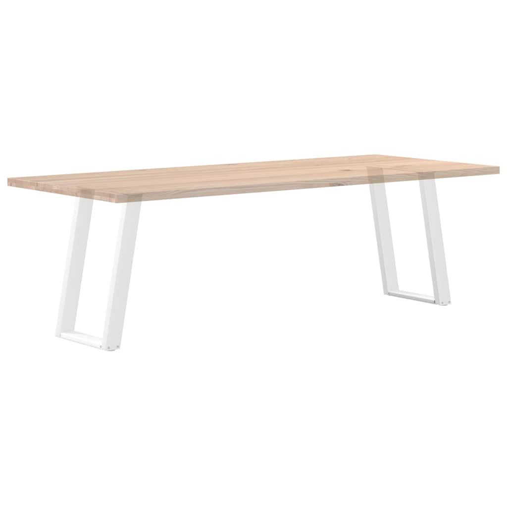 Eettafelpoten 2 st U-vormig 50x(72-73) cm staal wit is nu te koop bij PeponiXL, paradijselijk wonen!