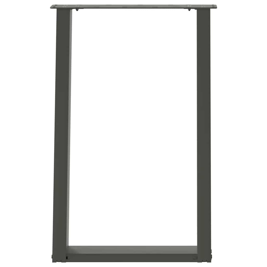 Eettafelpoten 2 st U-vormig 50x(72-73) cm staal antraciet is nu te koop bij PeponiXL, paradijselijk wonen!