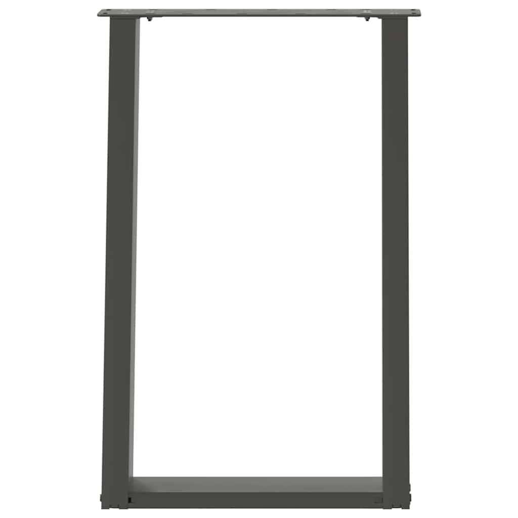 Eettafelpoten 2 st U-vormig 60x(72-73) cm staal antraciet is nu te koop bij PeponiXL, paradijselijk wonen!