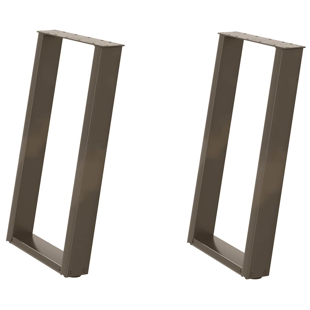 Eettafelpoten 2 st U-vormig 60x(72-73) cm staal naturel is nu te koop bij PeponiXL, paradijselijk wonen!