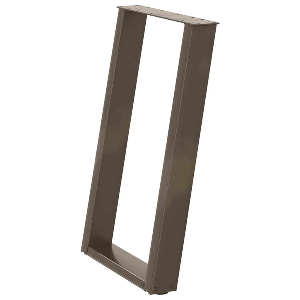 Eettafelpoten 2 st U-vormig 60x(72-73) cm staal naturel is nu te koop bij PeponiXL, paradijselijk wonen!