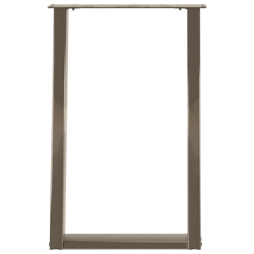 Eettafelpoten 2 st U-vormig 60x(72-73) cm staal naturel is nu te koop bij PeponiXL, paradijselijk wonen!
