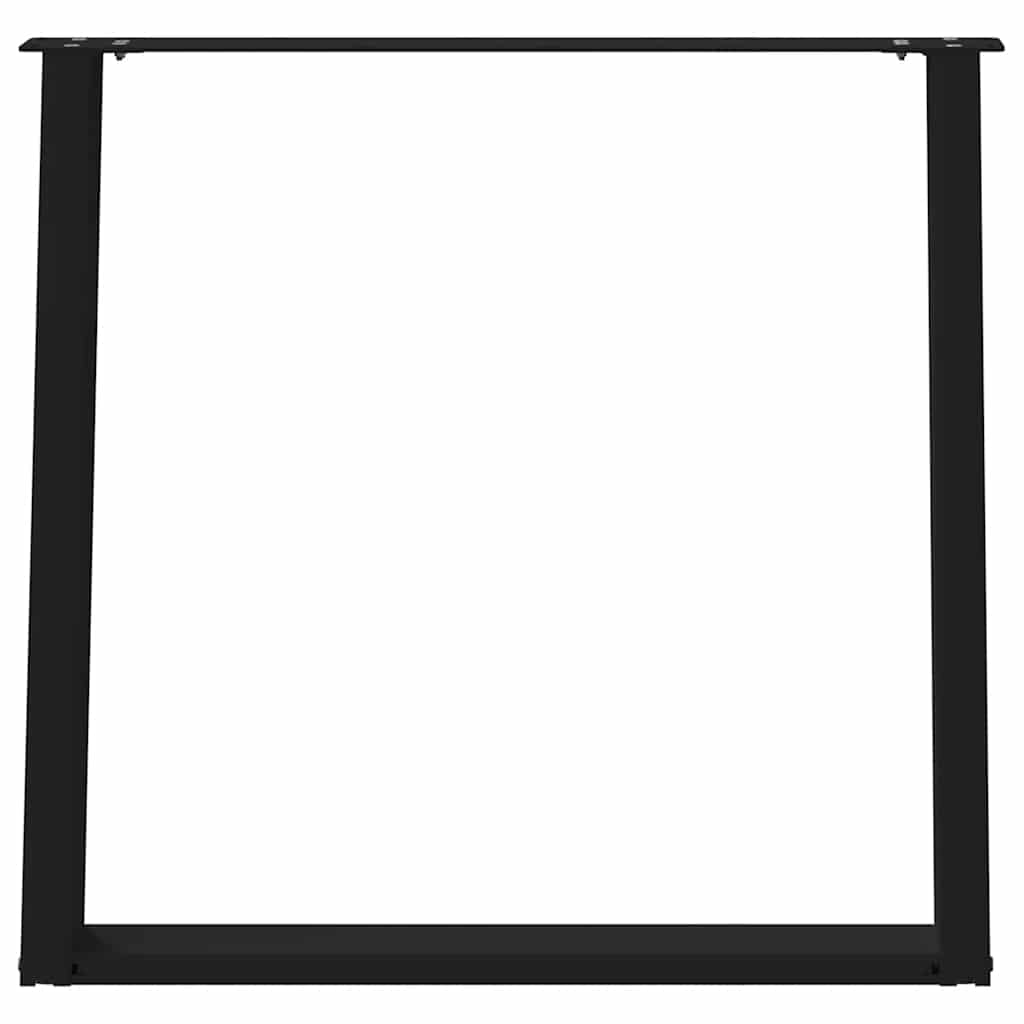 Eettafelpoten 2 st U-vormig 70x(72-73) cm staal zwart is nu te koop bij PeponiXL, paradijselijk wonen!