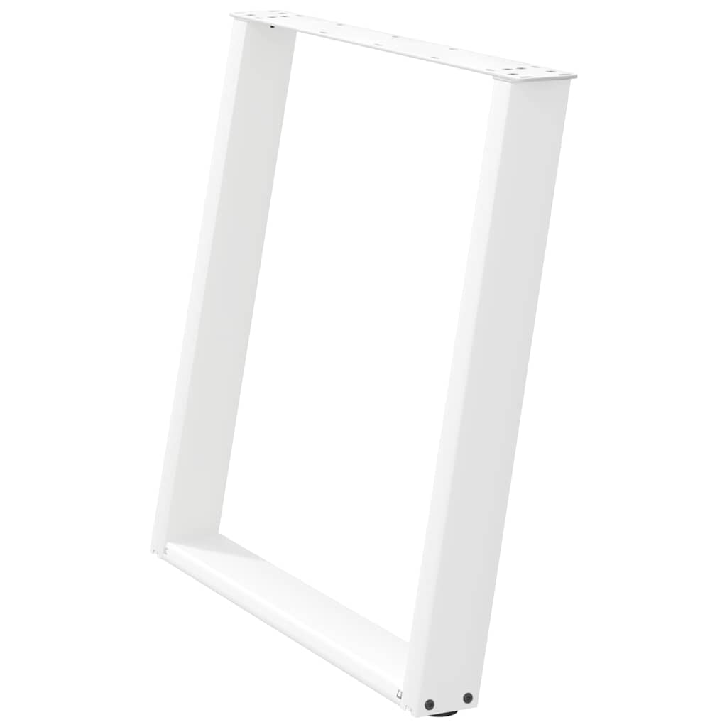 Eettafelpoten 2 st U-vormig 70x(72-73) cm staal wit is nu te koop bij PeponiXL, paradijselijk wonen!