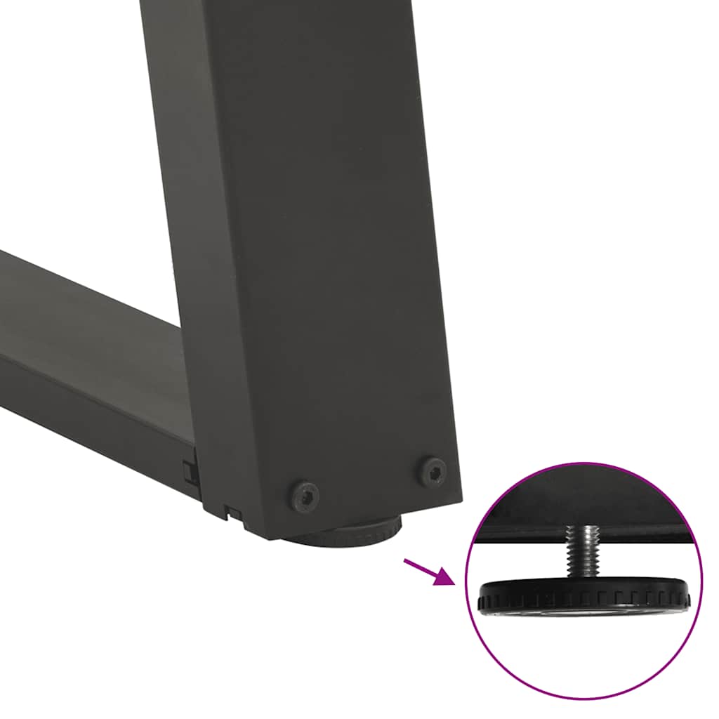 Eettafelpoten 2 st U-vormig 70x(72-73) cm staal antraciet is nu te koop bij PeponiXL, paradijselijk wonen!