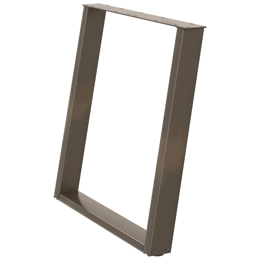 Eettafelpoten 2 st U-vormig 70x(72-73) cm staal naturel is nu te koop bij PeponiXL, paradijselijk wonen!
