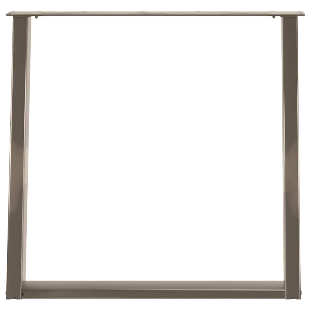Eettafelpoten 2 st U-vormig 80x(72-73) cm staal naturel is nu te koop bij PeponiXL, paradijselijk wonen!