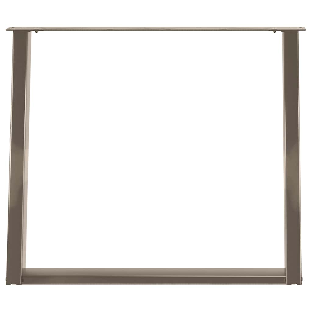 Eettafelpoten 2 st U-vormig 90x(72-73) cm staal naturel is nu te koop bij PeponiXL, paradijselijk wonen!