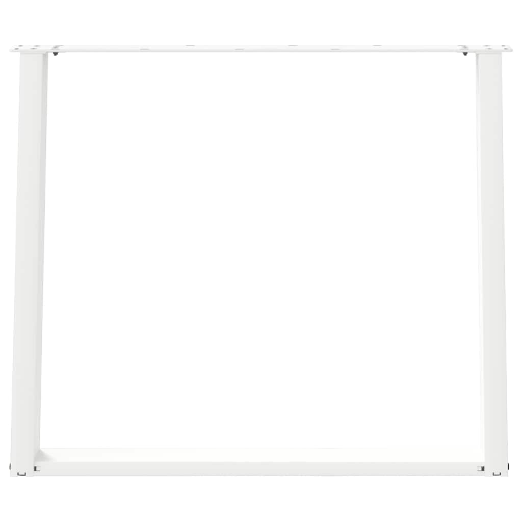 Eettafelpoten 2 st U-vormig 100x(72-73) cm staal wit is nu te koop bij PeponiXL, paradijselijk wonen!