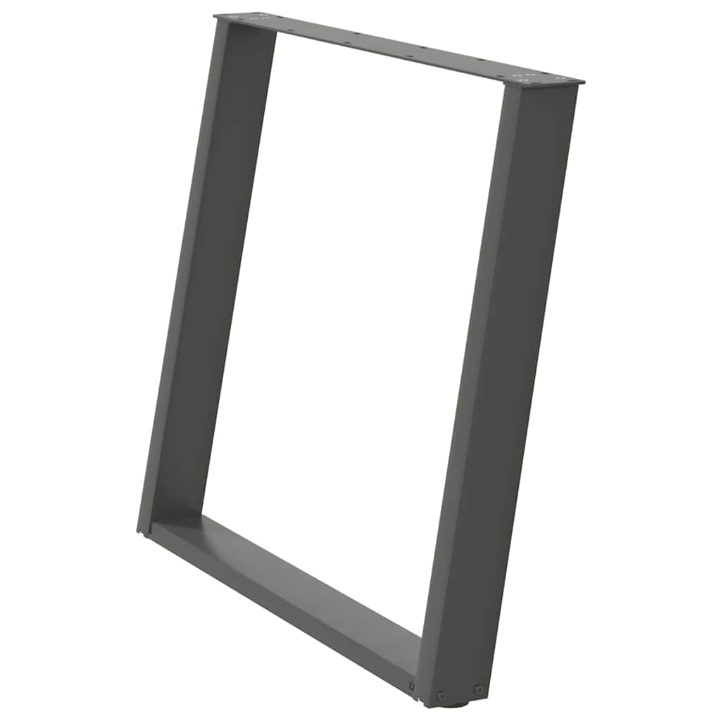 Eettafelpoten 2 st U-vormig 100x(72-73) cm staal antraciet is nu te koop bij PeponiXL, paradijselijk wonen!