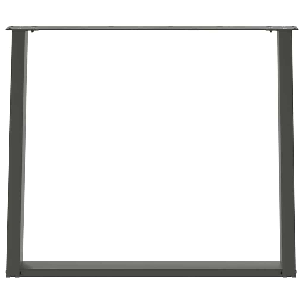Eettafelpoten 2 st U-vormig 100x(72-73) cm staal antraciet is nu te koop bij PeponiXL, paradijselijk wonen!
