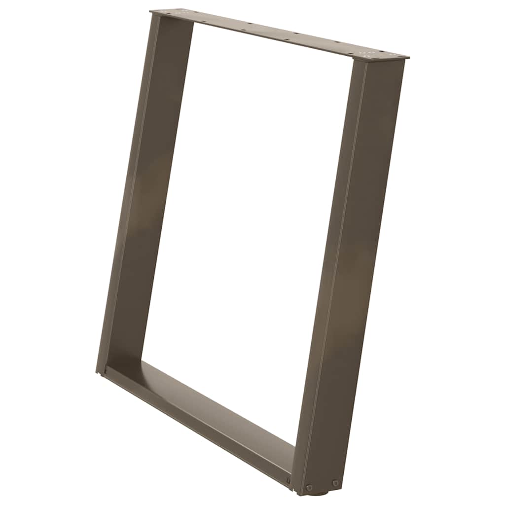 Eettafelpoten 2 st U-vormig 100x(72-73) cm staal naturel is nu te koop bij PeponiXL, paradijselijk wonen!