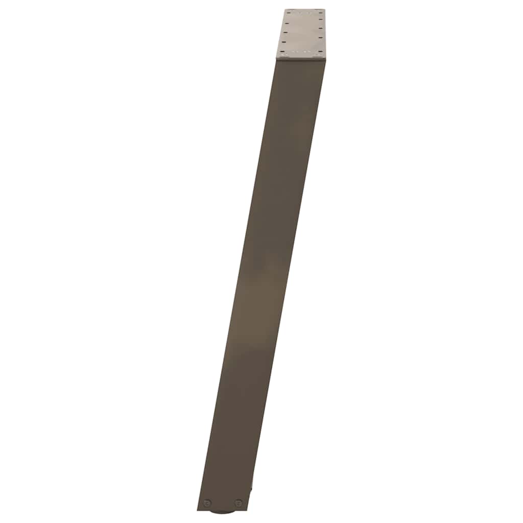 Eettafelpoten 2 st U-vormig 100x(72-73) cm staal naturel is nu te koop bij PeponiXL, paradijselijk wonen!