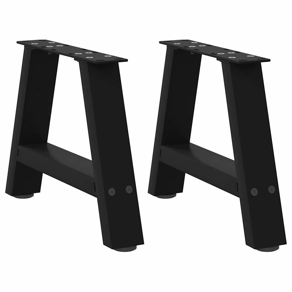Salontafelpoten 2 st A-vormig 30x(30-31) cm staal zwart is nu te koop bij PeponiXL, paradijselijk wonen!