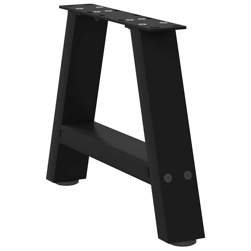 Salontafelpoten 2 st A-vormig 30x(30-31) cm staal zwart is nu te koop bij PeponiXL, paradijselijk wonen!