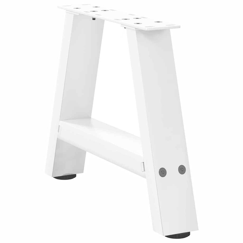 Salontafelpoten 2 st A-vormig 30x(30-31) cm staal wit is nu te koop bij PeponiXL, paradijselijk wonen!