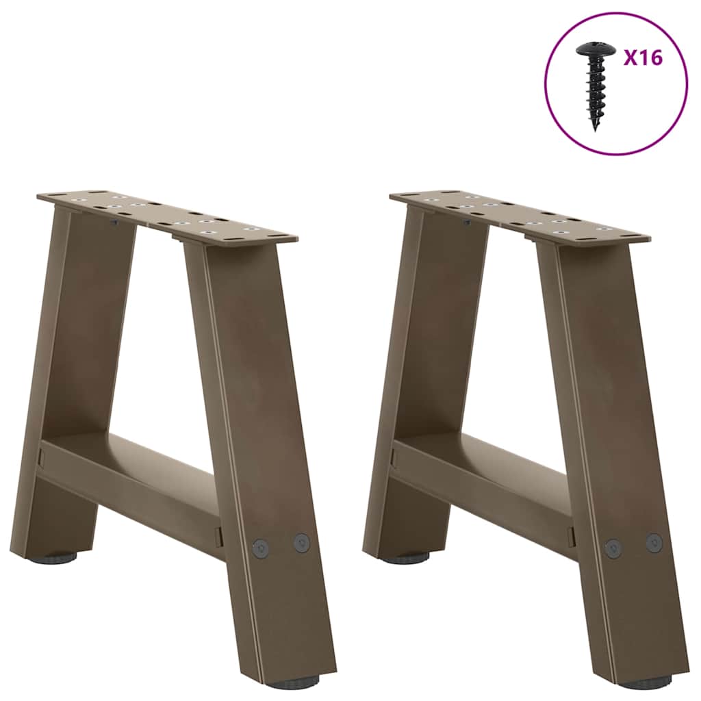 Salontafelpoten 2 st A-vormig 30x(30-31) cm staal is nu te koop bij PeponiXL, paradijselijk wonen!