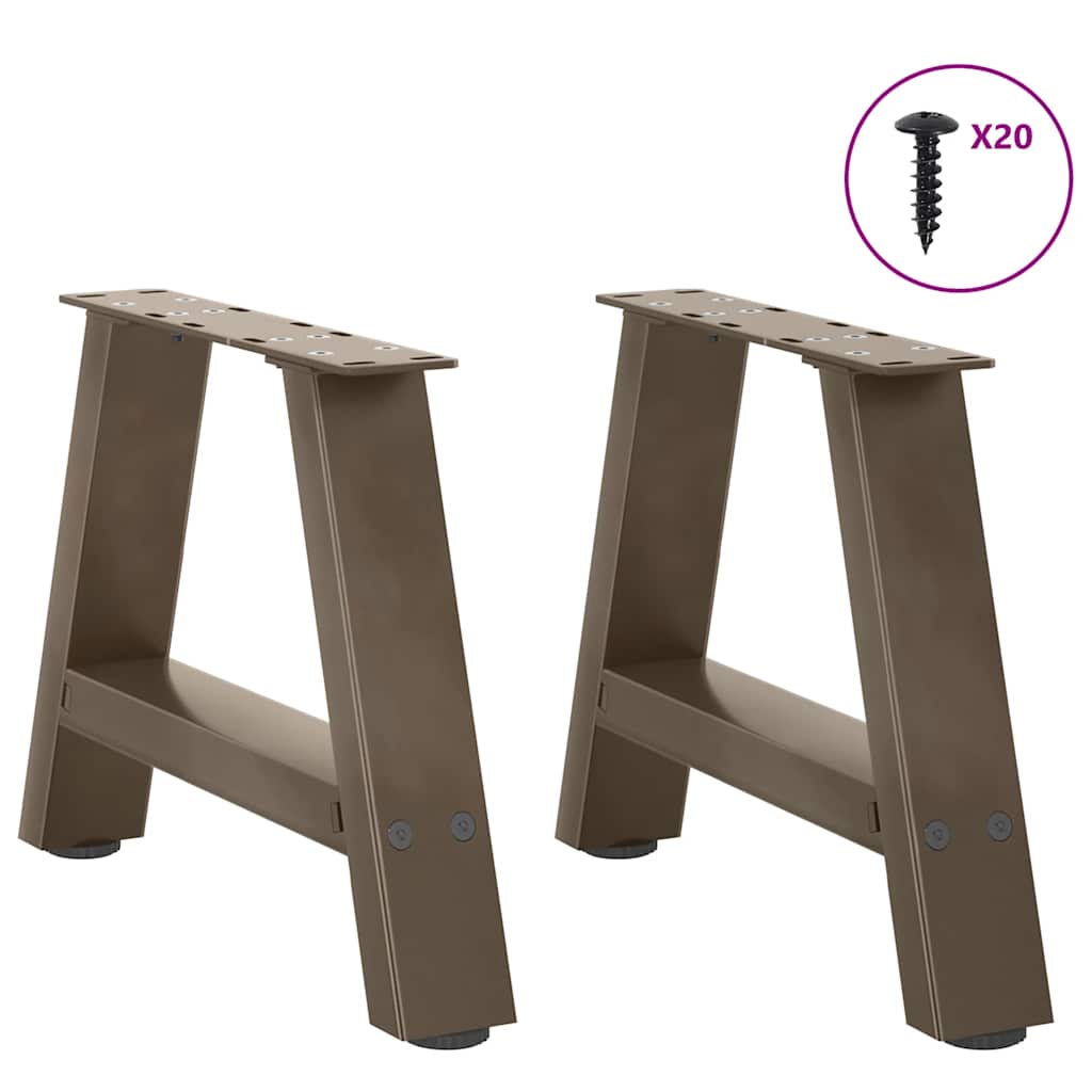 Salontafelpoten 2 st A-vormig 40x(30-31) cm staal is nu te koop bij PeponiXL, paradijselijk wonen!