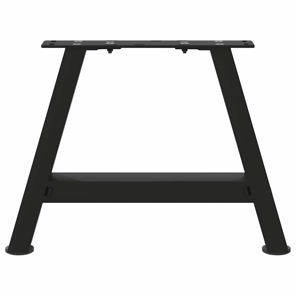 Salontafelpoten 2 st A-vormig 50x(30-31) cm staal zwart is nu te koop bij PeponiXL, paradijselijk wonen!