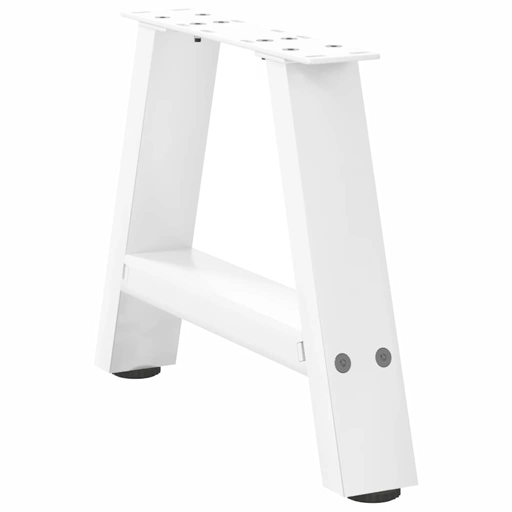 Salontafelpoten 2 st A-vormig 50x(30-31) cm staal wit is nu te koop bij PeponiXL, paradijselijk wonen!