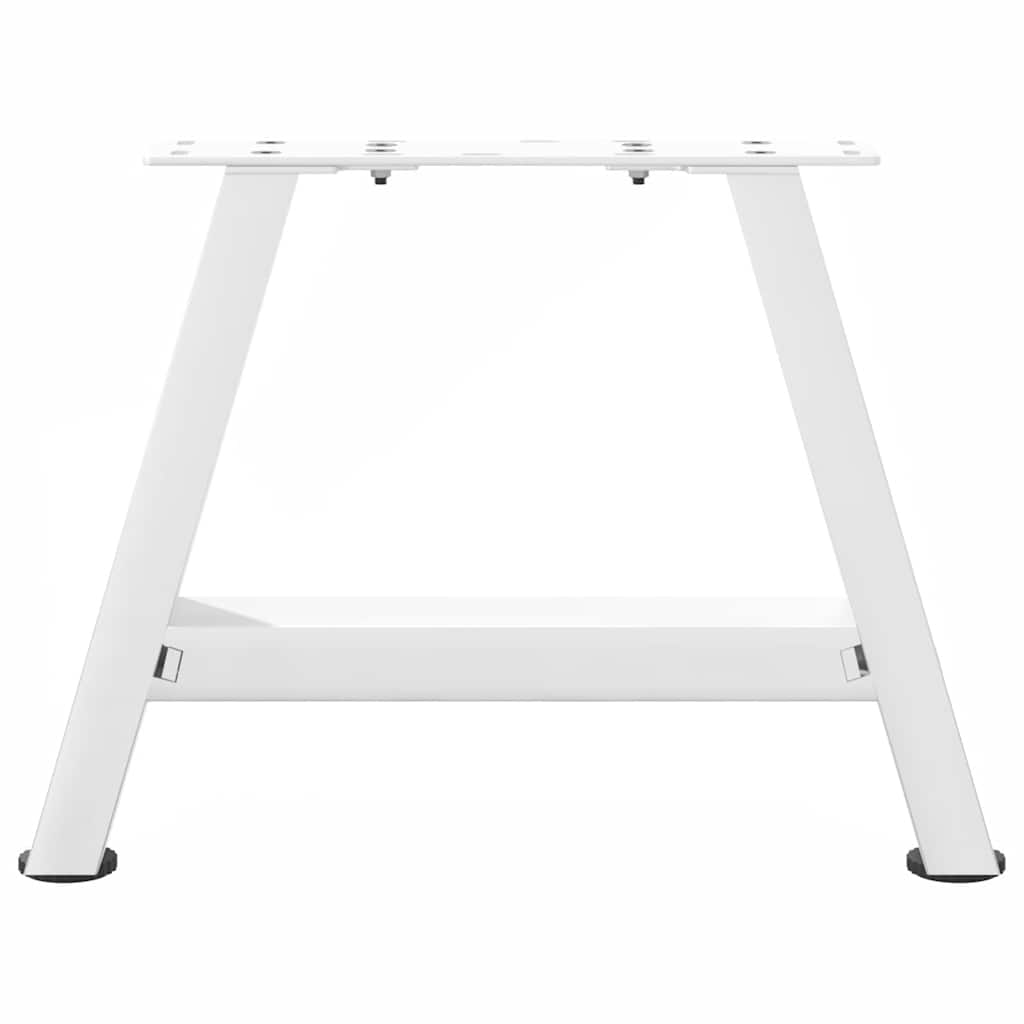 Salontafelpoten 2 st A-vormig 50x(30-31) cm staal wit is nu te koop bij PeponiXL, paradijselijk wonen!