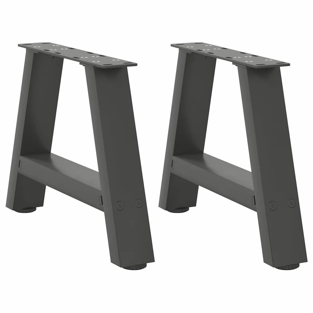 Salontafelpoten 2 st A-vormig 50x(30-31) cm staal antraciet is nu te koop bij PeponiXL, paradijselijk wonen!