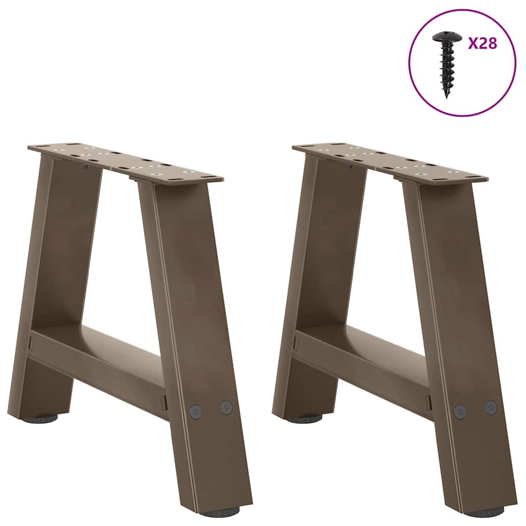 Salontafelpoten 2 st A-vormig 50x(30-31) cm staal is nu te koop bij PeponiXL, paradijselijk wonen!