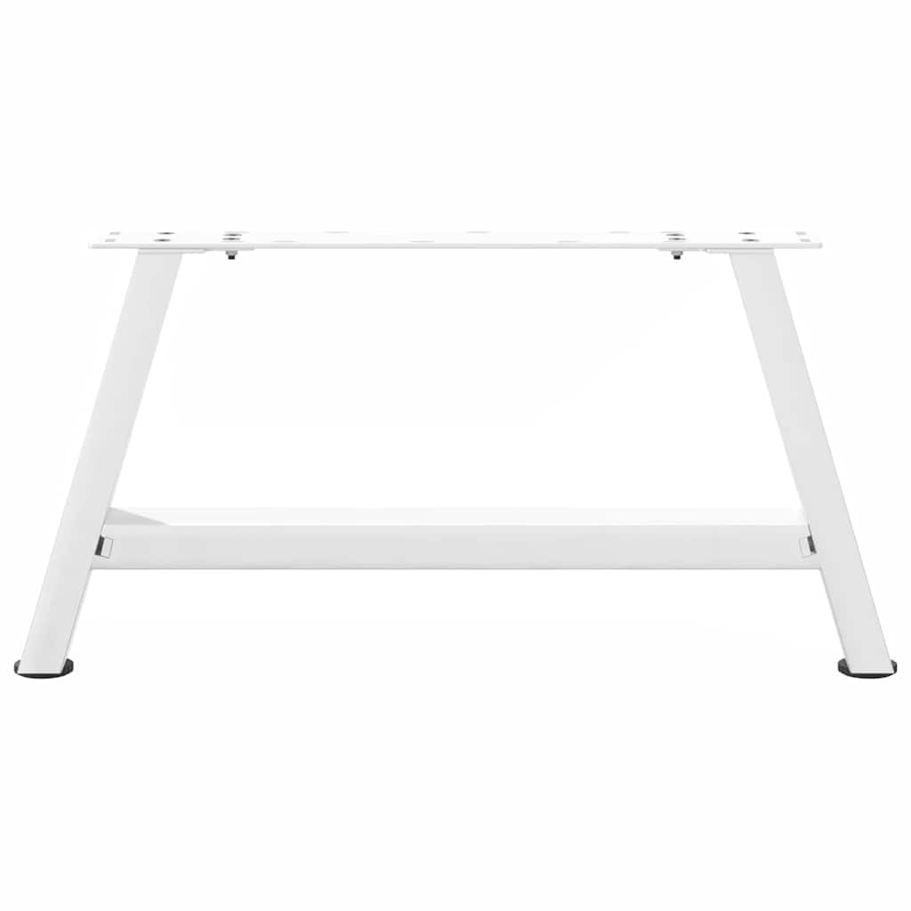 Salontafelpoten 2 st A-vormig 60x(30-31) cm staal wit is nu te koop bij PeponiXL, paradijselijk wonen!