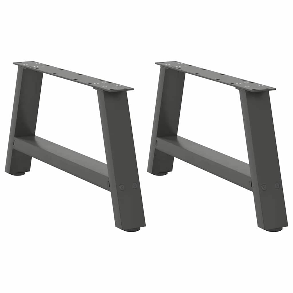 Salontafelpoten 2 st A-vormig 60x(30-31) cm staal antraciet is nu te koop bij PeponiXL, paradijselijk wonen!