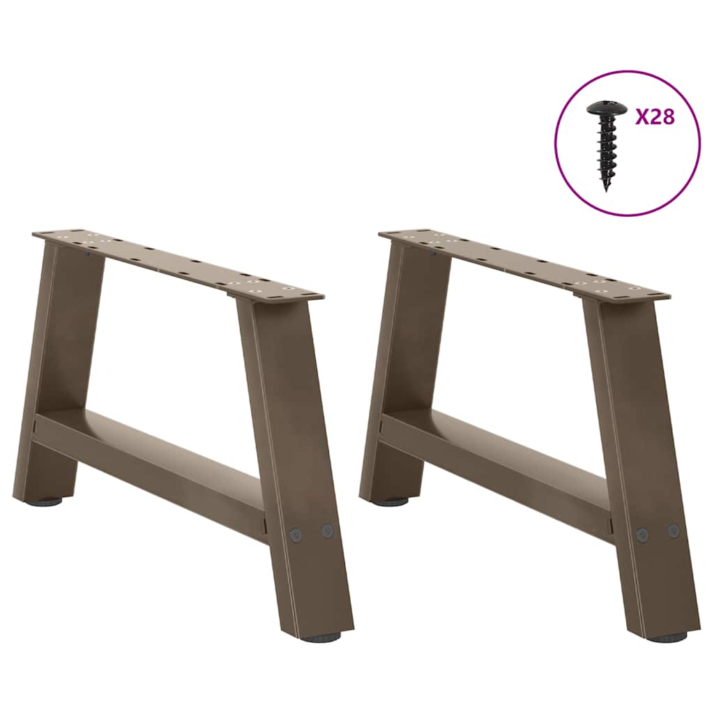 Salontafelpoten 2 st A-vormig 60x(30-31) cm staal is nu te koop bij PeponiXL, paradijselijk wonen!