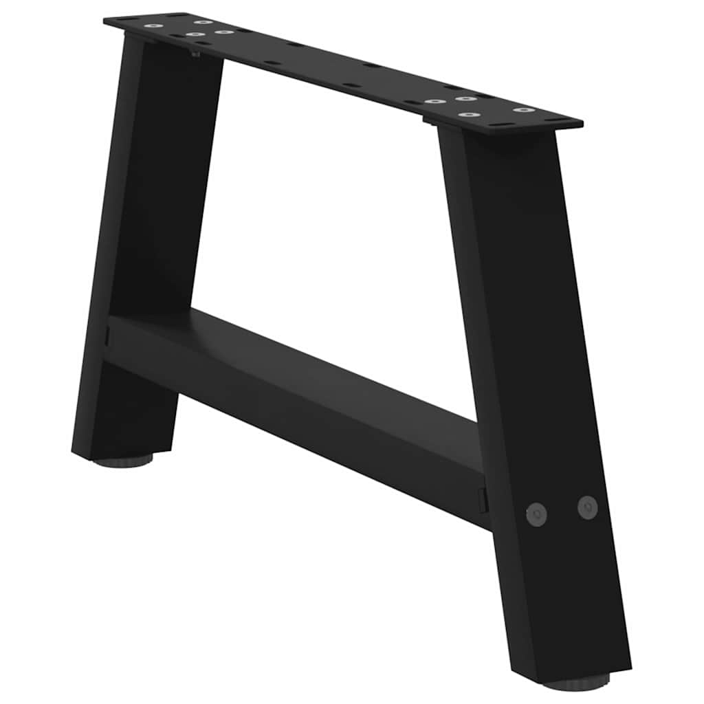 Salontafelpoten 2 st A-vormig 70x(30-31) cm staal zwart is nu te koop bij PeponiXL, paradijselijk wonen!