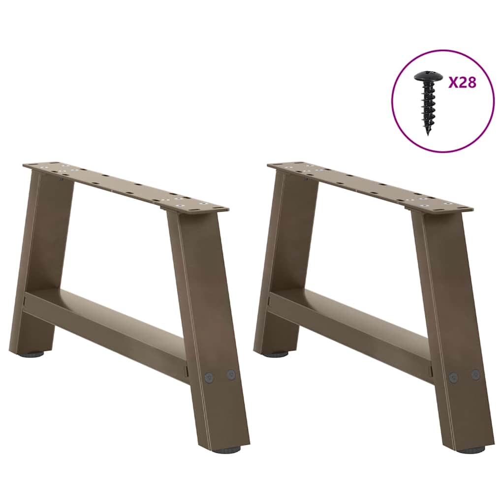 Salontafelpoten 2 st A-vormig 70x(30-31) cm staal is nu te koop bij PeponiXL, paradijselijk wonen!