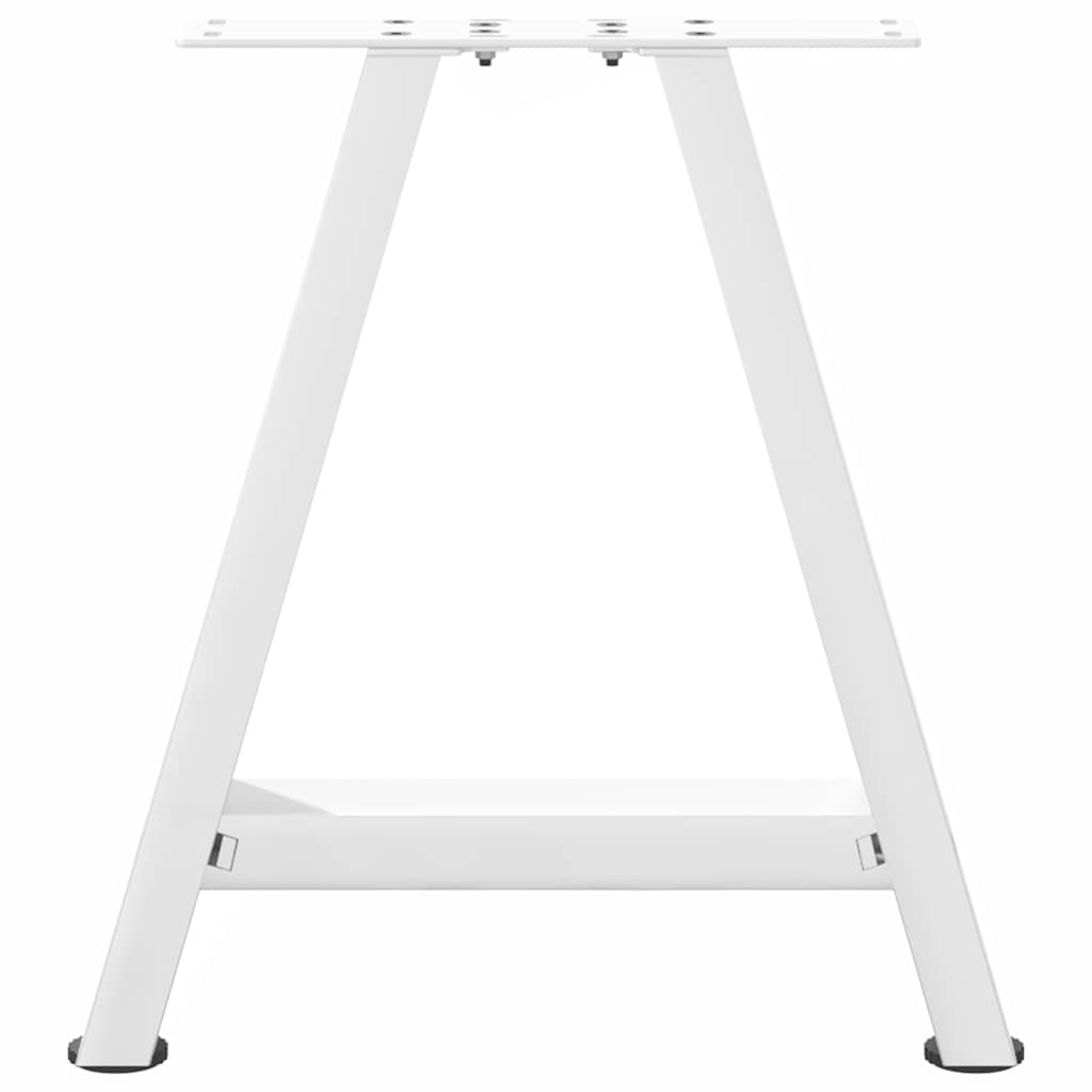 Salontafelpoten 2 st A-vormig 38x(42-43) cm staal wit is nu te koop bij PeponiXL, paradijselijk wonen!