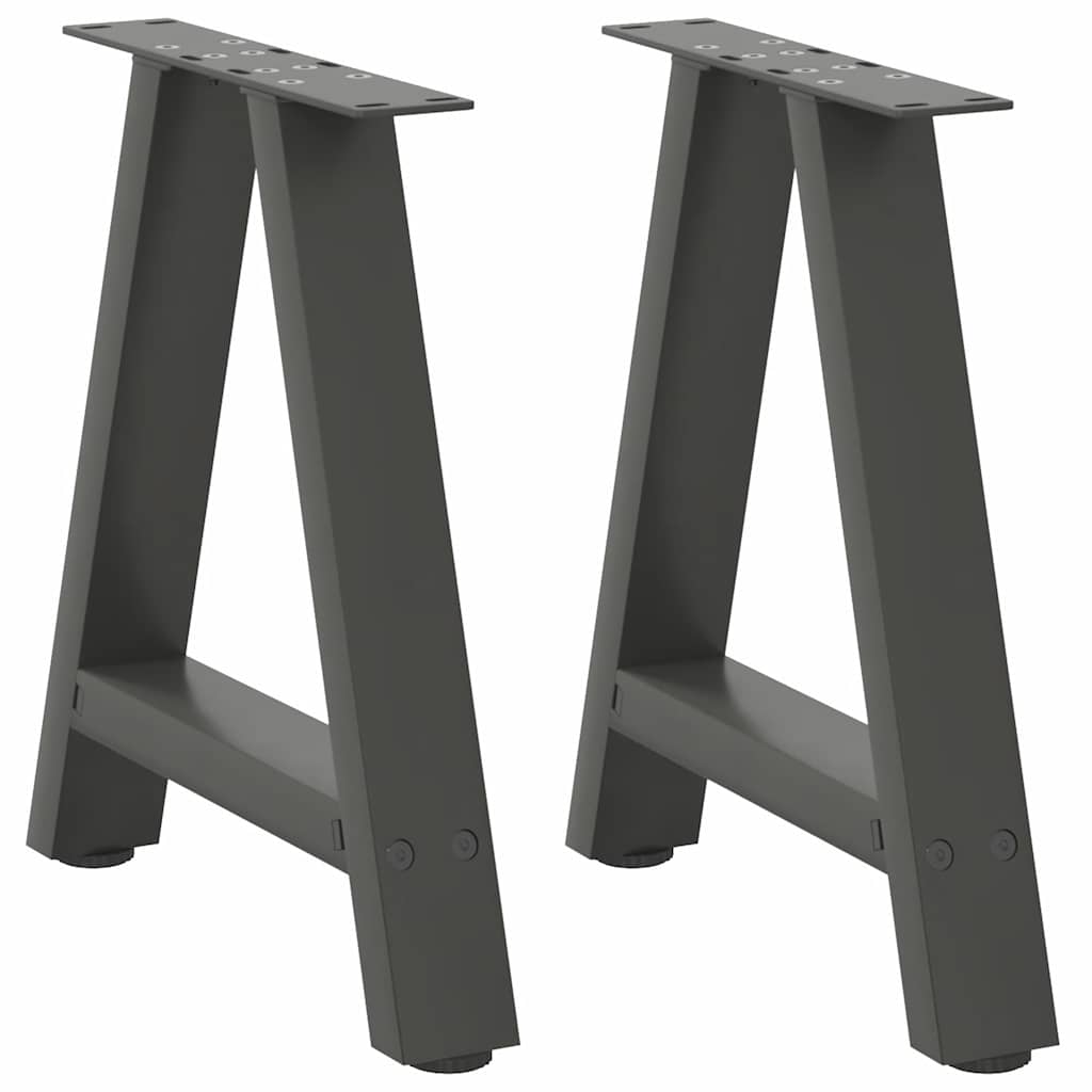 Salontafelpoten 2 st A-vormig 38x(42-43) cm staal antraciet is nu te koop bij PeponiXL, paradijselijk wonen!