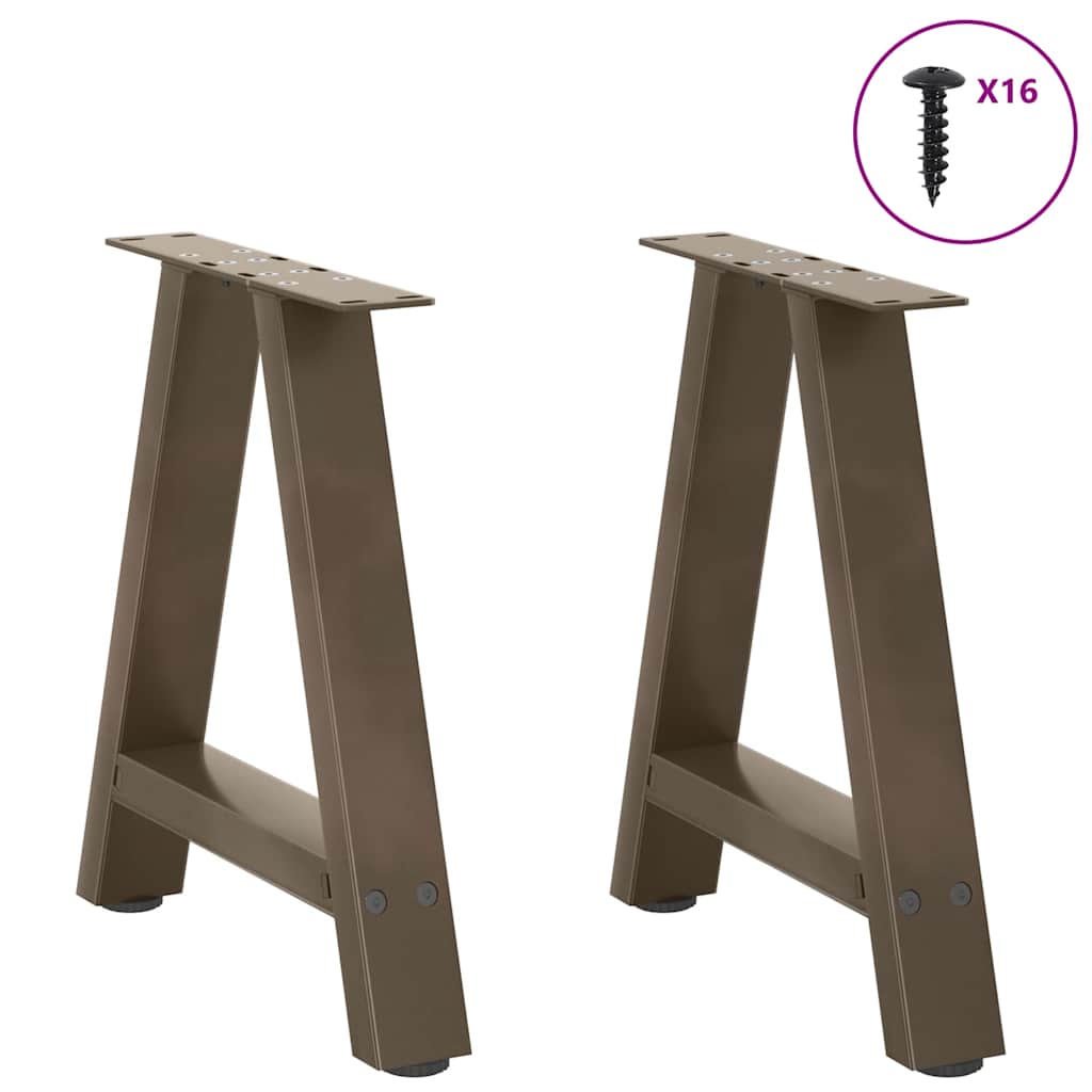 Salontafelpoten 2 st A-vormig 38x(42-43) cm staal is nu te koop bij PeponiXL, paradijselijk wonen!