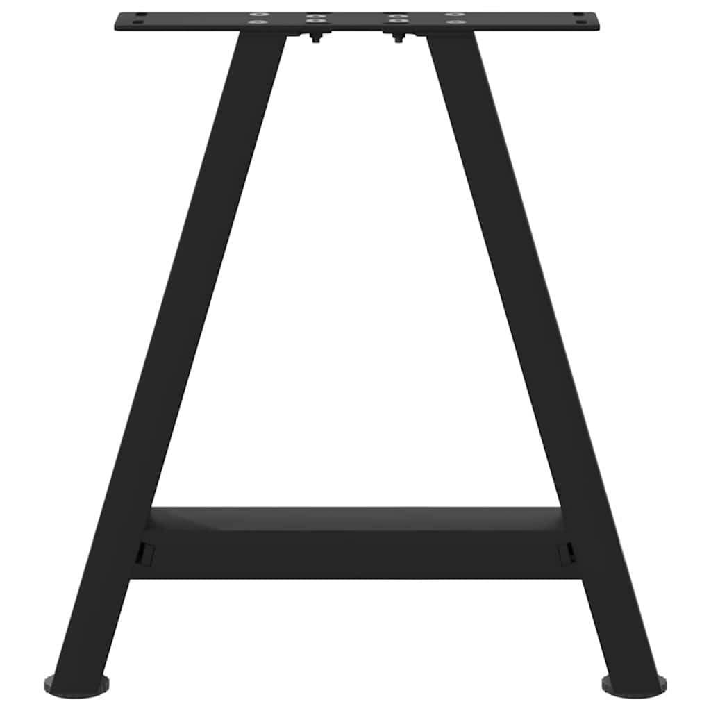 Salontafelpoten 2 st A-vormig 50x(42-43) cm staal zwart is nu te koop bij PeponiXL, paradijselijk wonen!