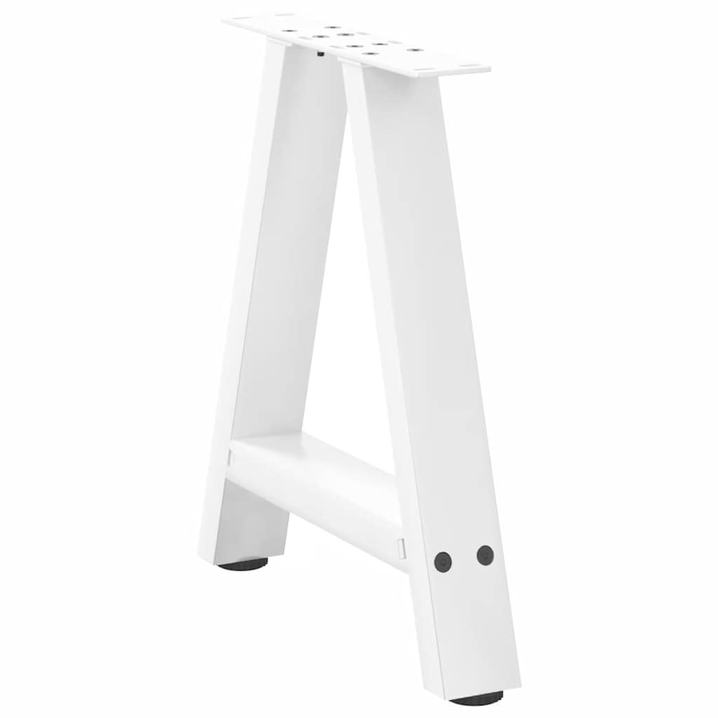 Salontafelpoten 2 st A-vormig 50x(42-43) cm staal wit is nu te koop bij PeponiXL, paradijselijk wonen!
