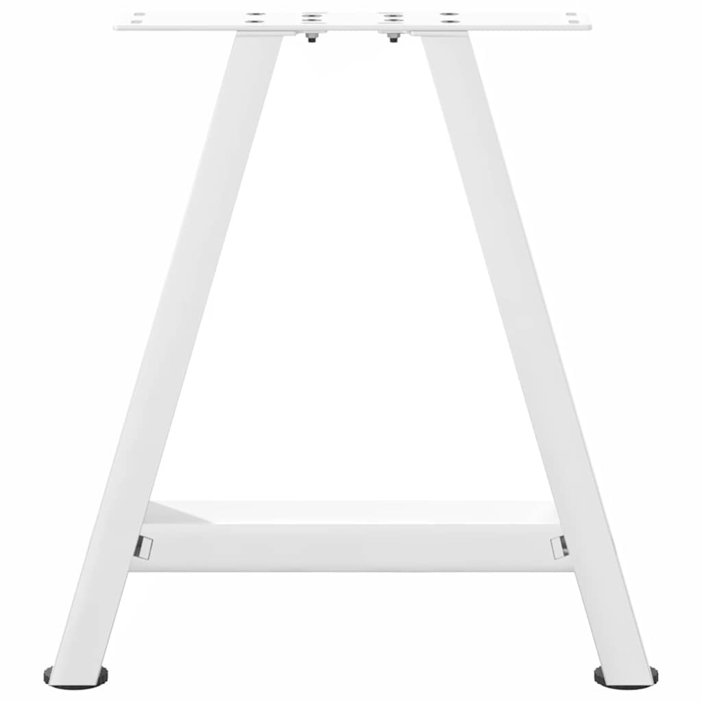 Salontafelpoten 2 st A-vormig 50x(42-43) cm staal wit is nu te koop bij PeponiXL, paradijselijk wonen!