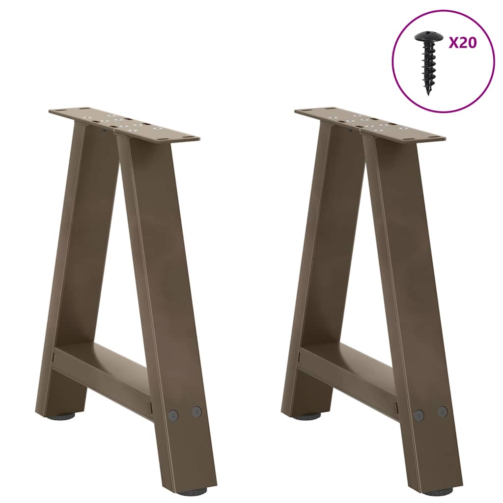Salontafelpoten 2 st A-vormig 50x(42-43) cm staal is nu te koop bij PeponiXL, paradijselijk wonen!