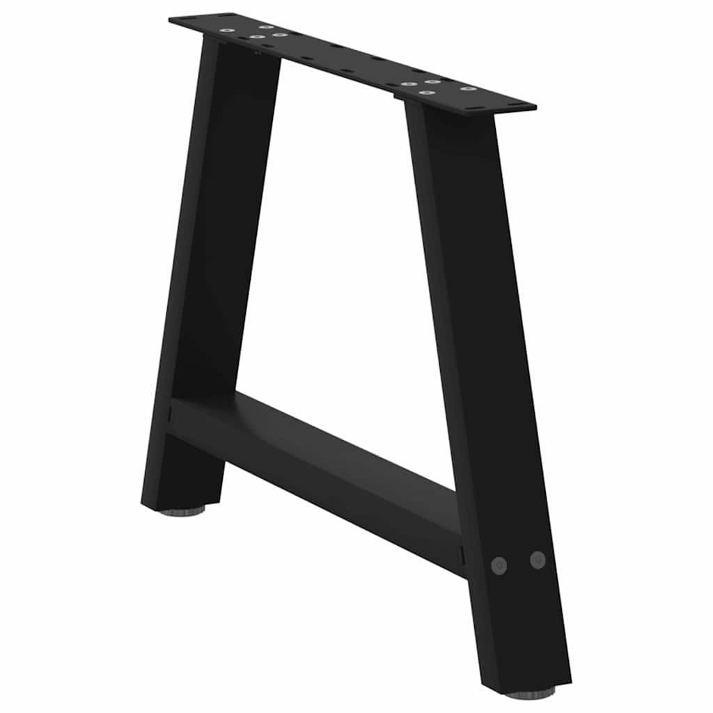 Salontafelpoten 2 st A-vormig 60x(42-43) cm staal zwart is nu te koop bij PeponiXL, paradijselijk wonen!