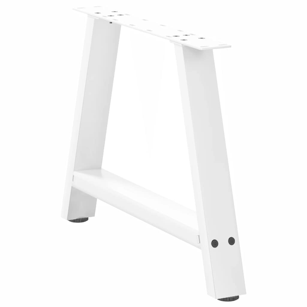 Salontafelpoten 2 st A-vormig 60x(42-43) cm staal wit is nu te koop bij PeponiXL, paradijselijk wonen!