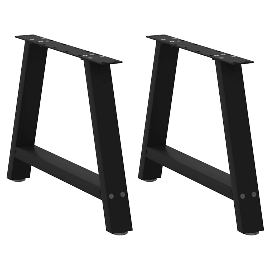 Salontafelpoten 2 st A-vormig 70x(42-43) cm staal zwart is nu te koop bij PeponiXL, paradijselijk wonen!