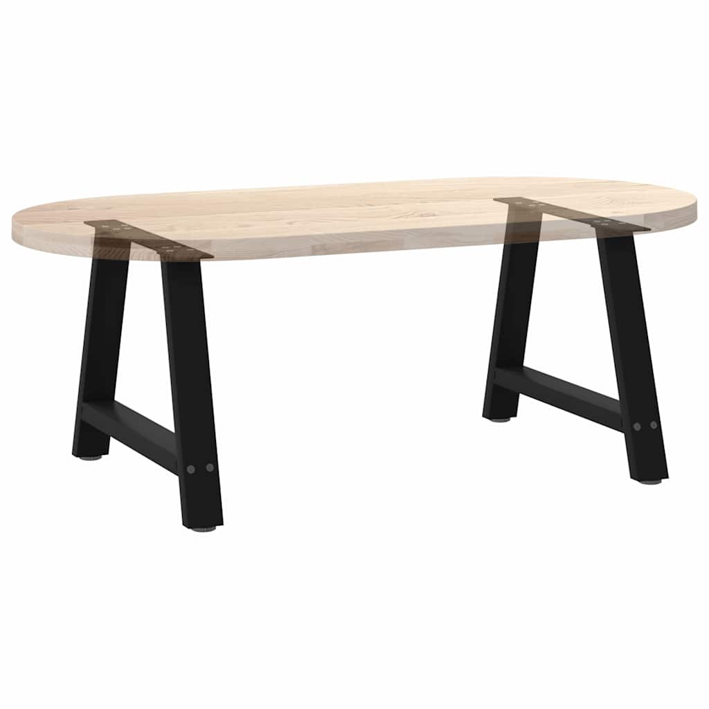 Salontafelpoten 2 st A-vormig 70x(42-43) cm staal zwart is nu te koop bij PeponiXL, paradijselijk wonen!