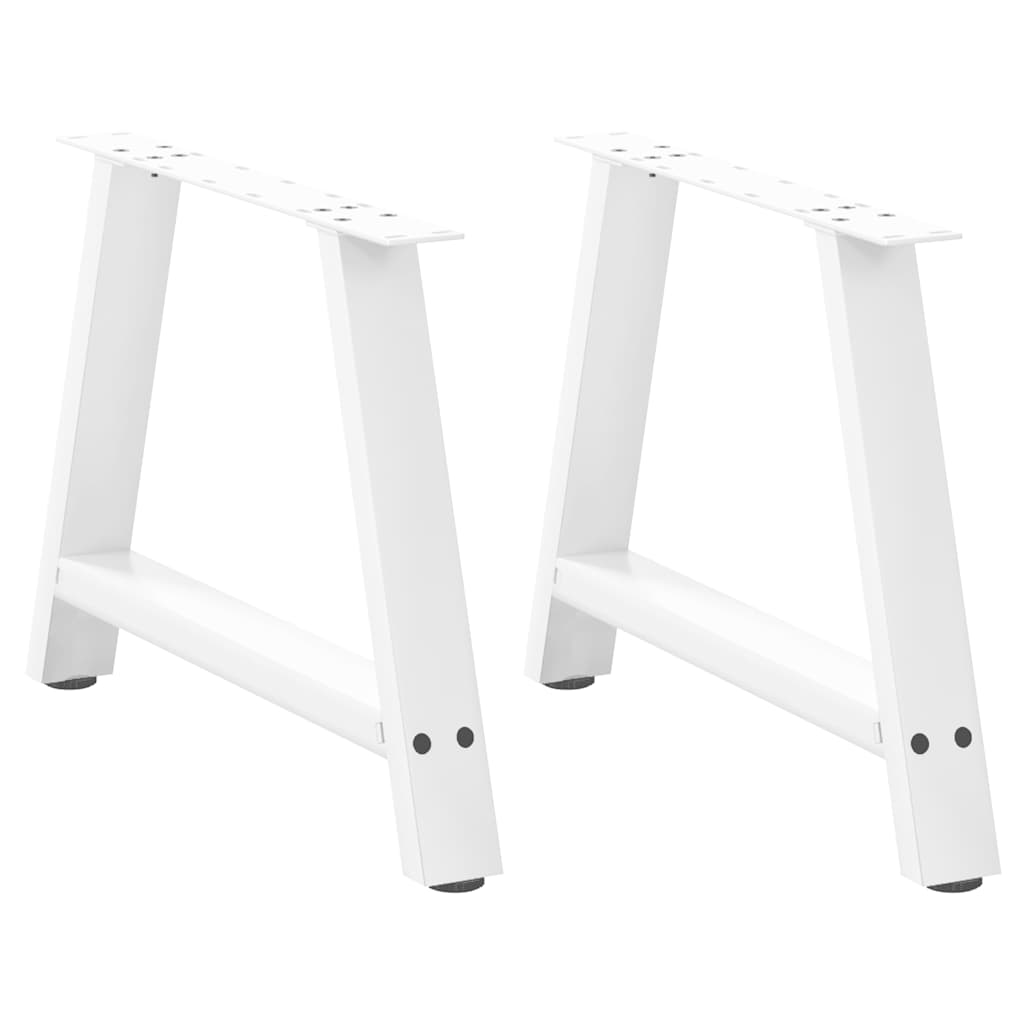 Salontafelpoten 2 st A-vormig 70x(42-43) cm staal wit is nu te koop bij PeponiXL, paradijselijk wonen!