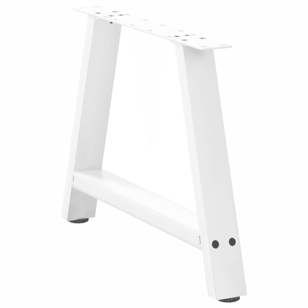 Salontafelpoten 2 st A-vormig 70x(42-43) cm staal wit is nu te koop bij PeponiXL, paradijselijk wonen!