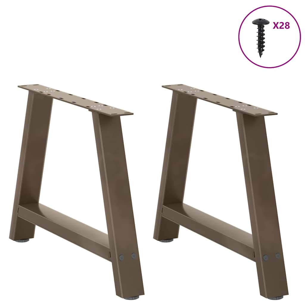 Salontafelpoten 2 st A-vormig 70x(42-43) cm staal is nu te koop bij PeponiXL, paradijselijk wonen!