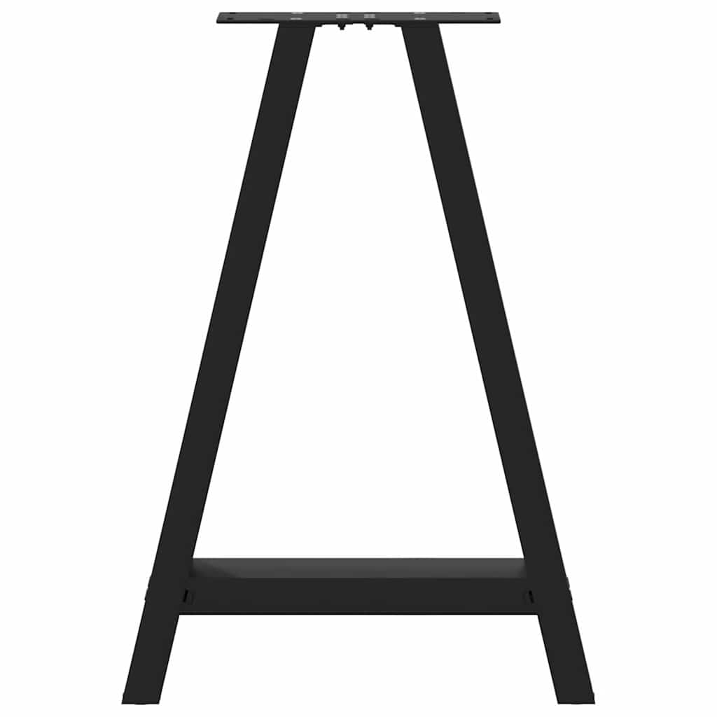 Eettafelpoten 2 st A-vormig 50x(72-73) cm staal zwart is nu te koop bij PeponiXL, paradijselijk wonen!