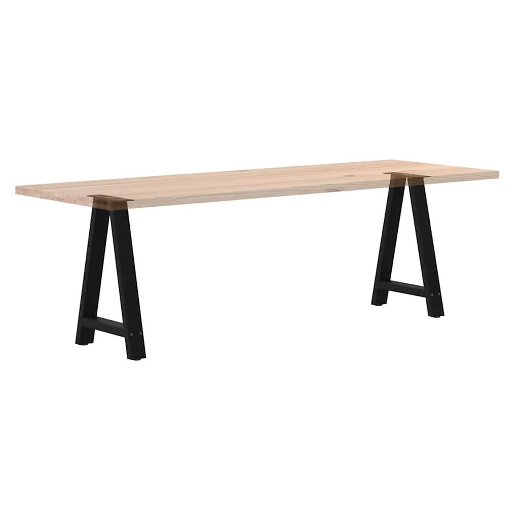 Eettafelpoten 2 st A-vormig 50x(72-73) cm staal zwart is nu te koop bij PeponiXL, paradijselijk wonen!