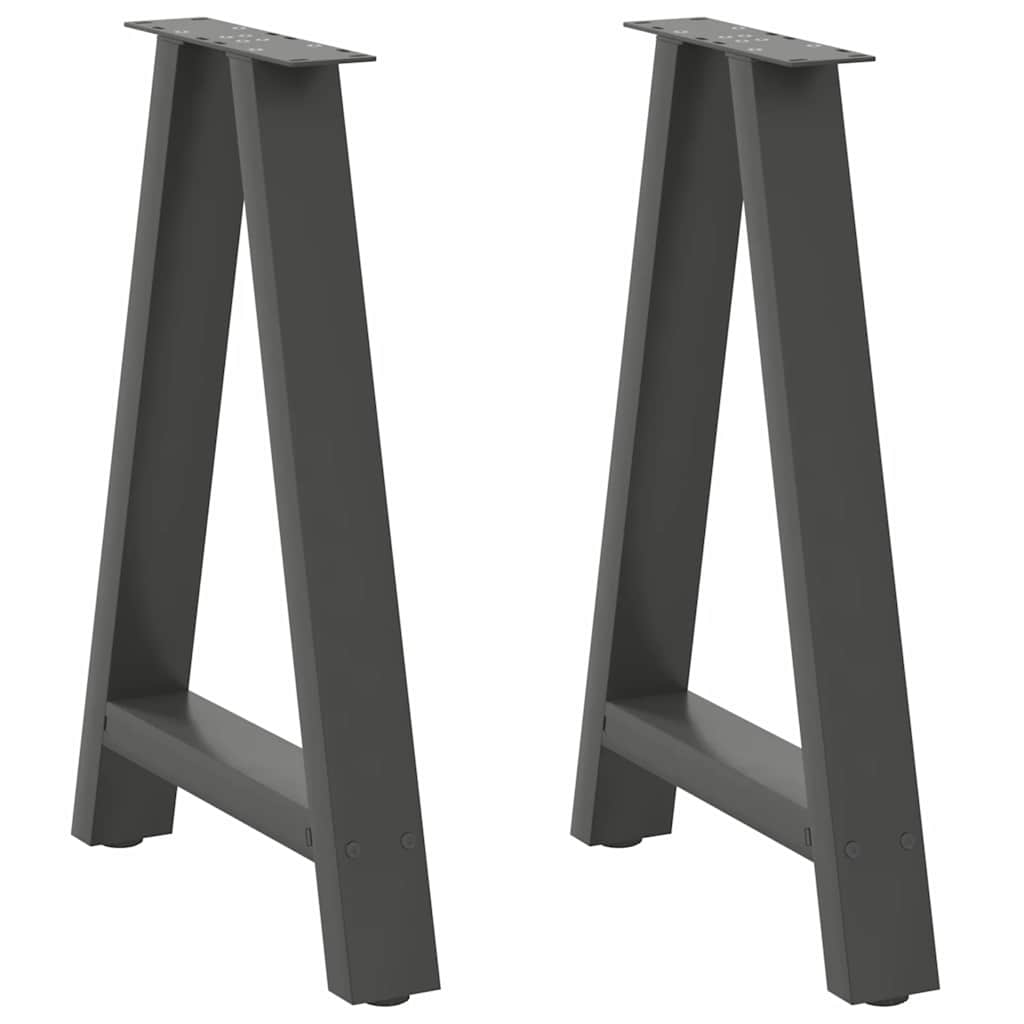 Eettafelpoten 2 st A-vormig 50x(72-73) cm staal antraciet is nu te koop bij PeponiXL, paradijselijk wonen!
