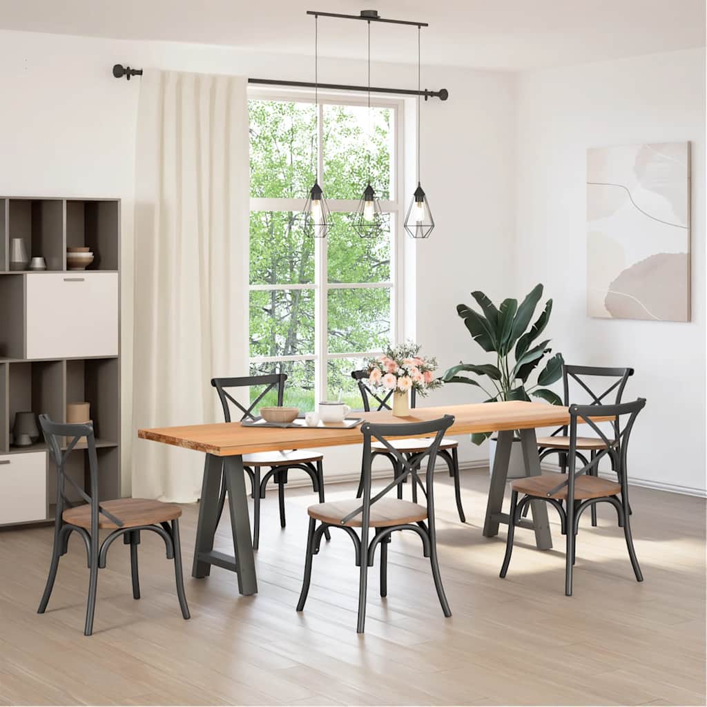 Eettafelpoten 2 st A-vormig 50x(72-73) cm staal antraciet is nu te koop bij PeponiXL, paradijselijk wonen!
